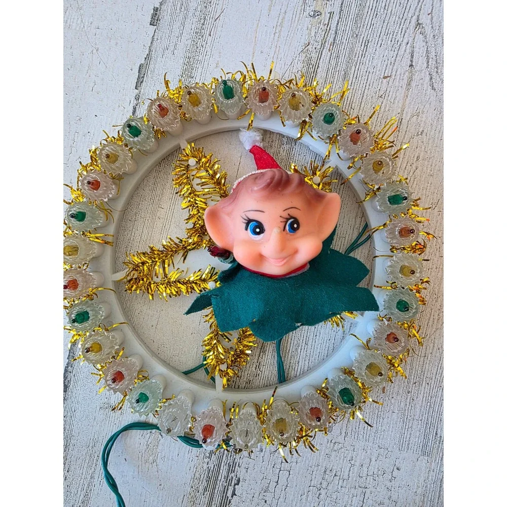 Light up star pixie Xmas decor elf